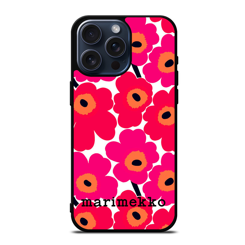 MARIMEKKO UNIKO RED FLOWER iPhone 15 Pro Max Case Cover